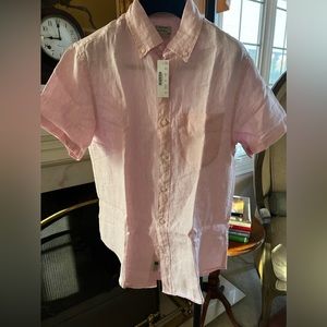 Brand new with tags J Crew Irish Linen Short Sleeve Button Down